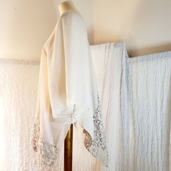 Cream Womens Swim Cover-Up Size XL - Picture 4 of 12